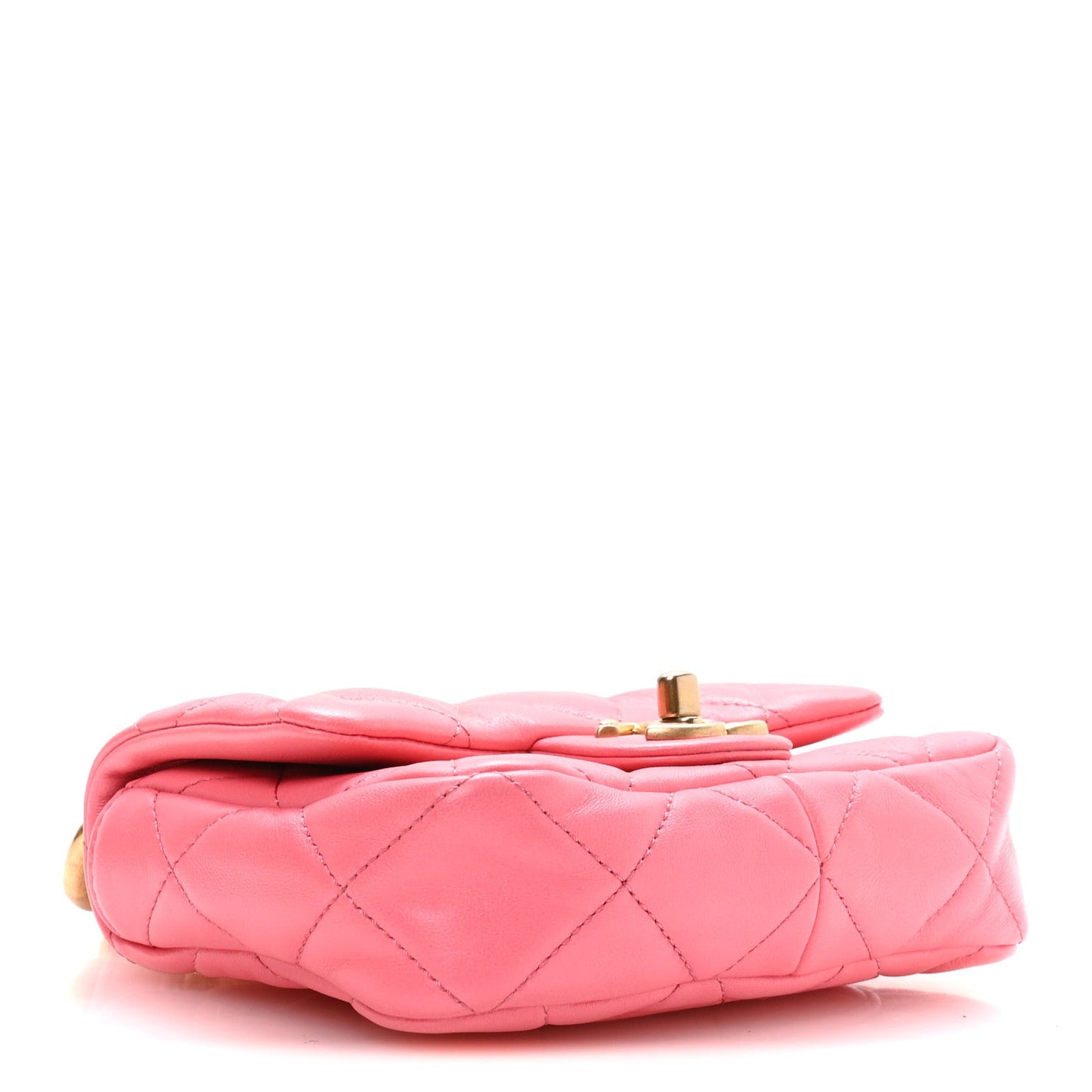 Lambskin Quilted Mini Funky Town Flap Pink