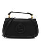 Arabella Calfskin Medium Blondie Top Handle Bag  Black