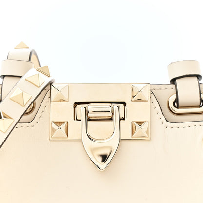 Vitello Rockstud Mini Crossbody Ivory