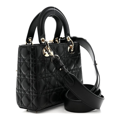 Lambskin Cannage Small My ABCDior Lady Dior Black