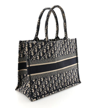 Oblique Medium Book Tote Blue Multicolor