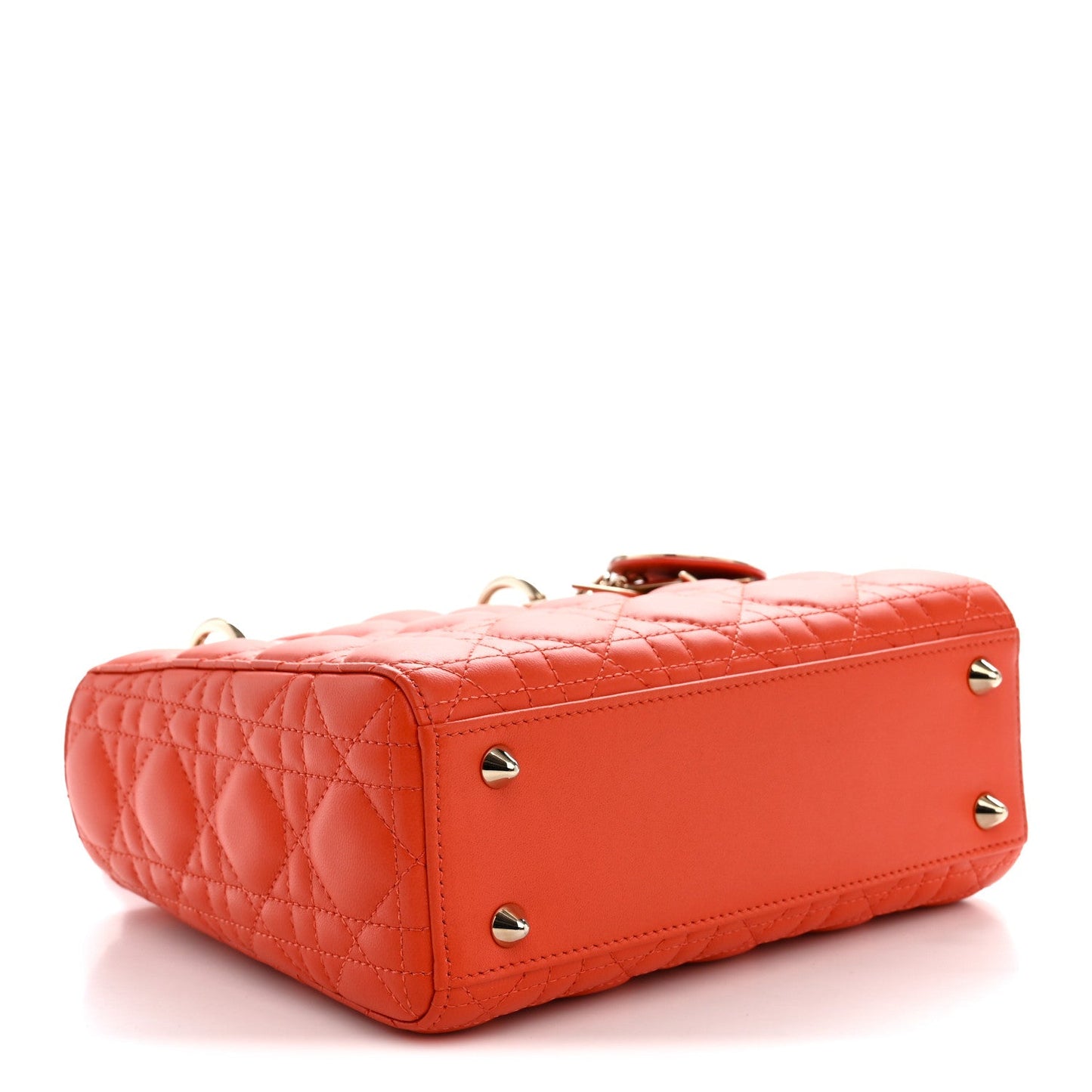 Lambskin Cannage Small My ABCDior Lady Dior Orange