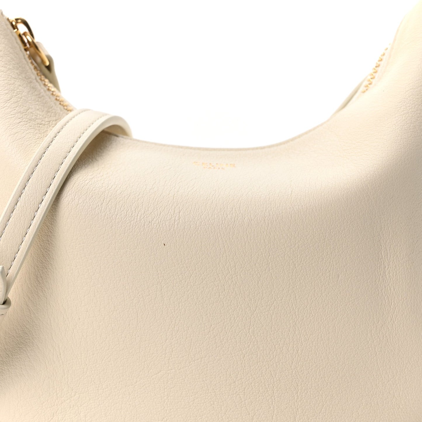 Supple Grained Calfskin Teen Lulu Shoulder Bag Rice