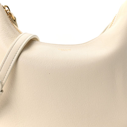 Supple Grained Calfskin Teen Lulu Shoulder Bag Rice