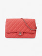 Chanel Envelope Clutch with Chain Coral Caviar Leather