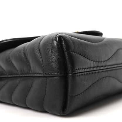 Calfskin LV New Wave Chain Bag Black