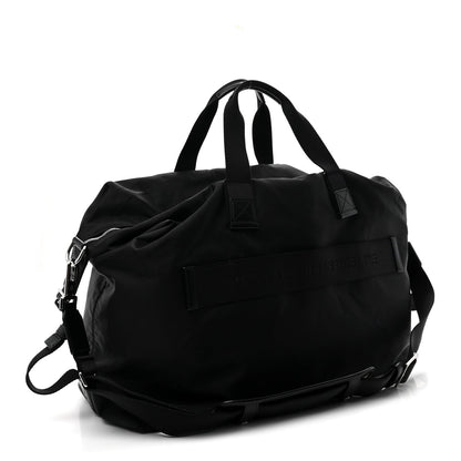 Nylon Signature Duffle  Black
