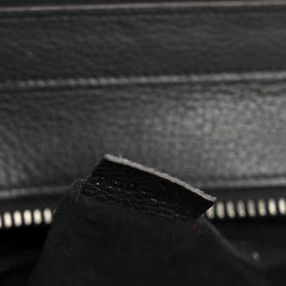 Drummed Calfskin Micro Luggage Black