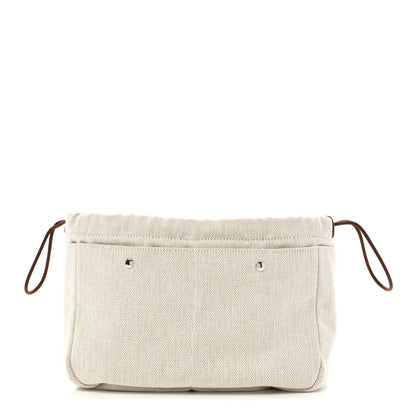 Canvas Barenia Fourbi 25 MM Pouch Naturel Fauve