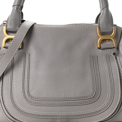 Calfskin Medium Marcie Satchel Cashmere Grey