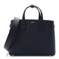 Derby Calfskin Vintage Check Medium Banner Tote Regency Blue