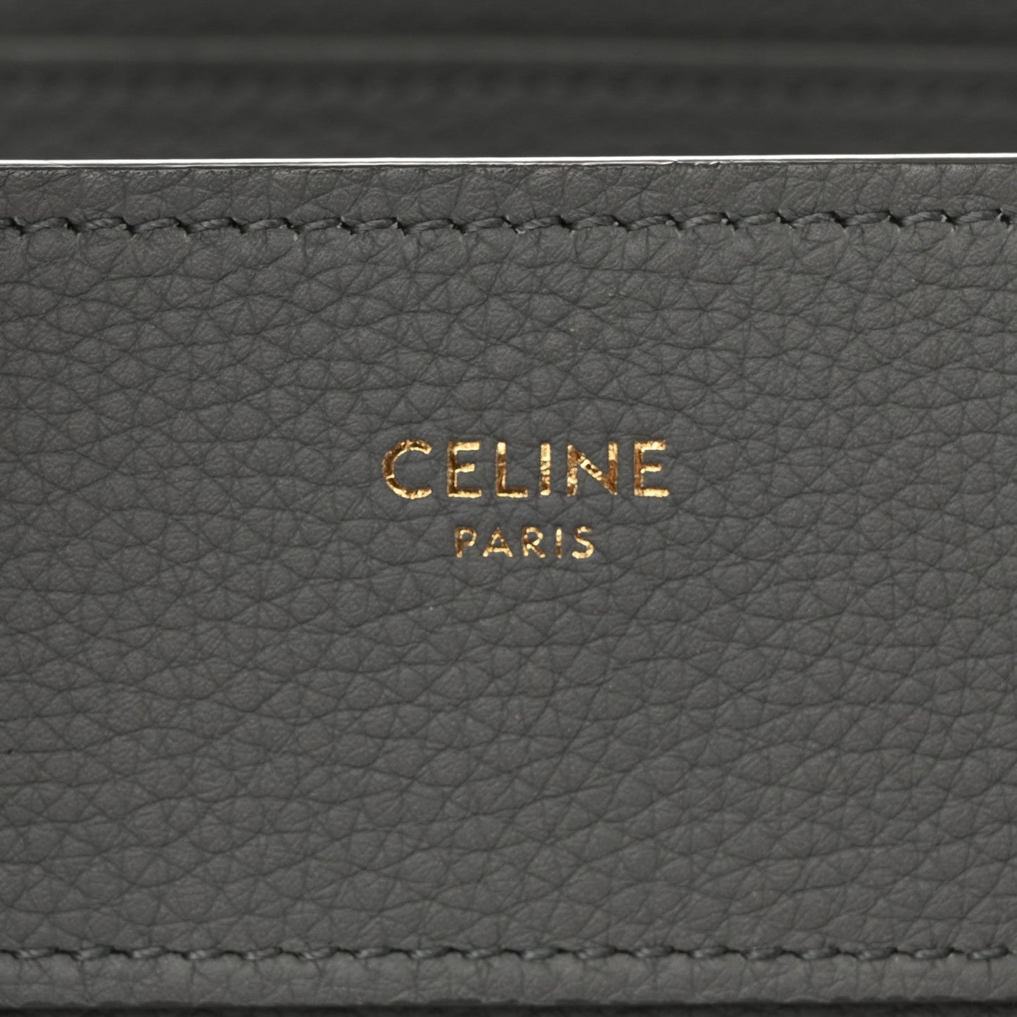 Baby Drummed Calfskin Micro Luggage Kohl