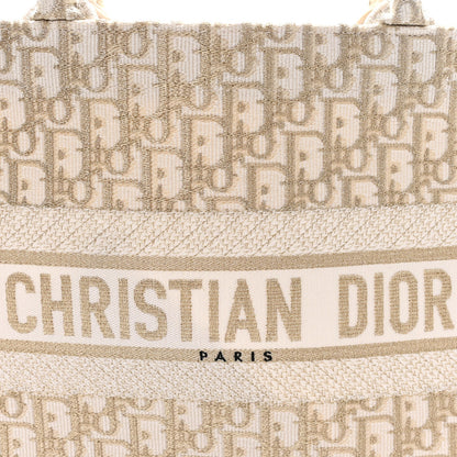 Oblique Medium Book Tote Gold Multicolor