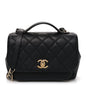 Caviar Quilted Medium Business Affinity Flap Black