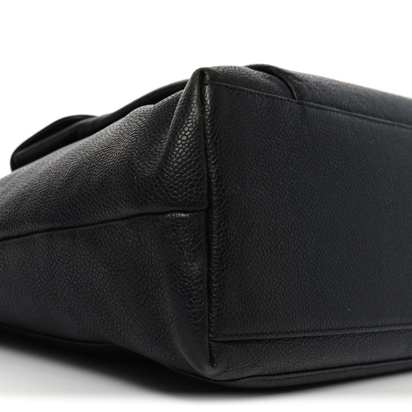 Caviar Flap Shoulder Bag Black