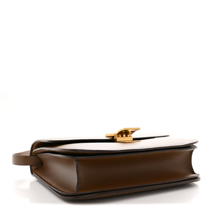 Box Calfskin Medium Classic Box Flap Bag Camel