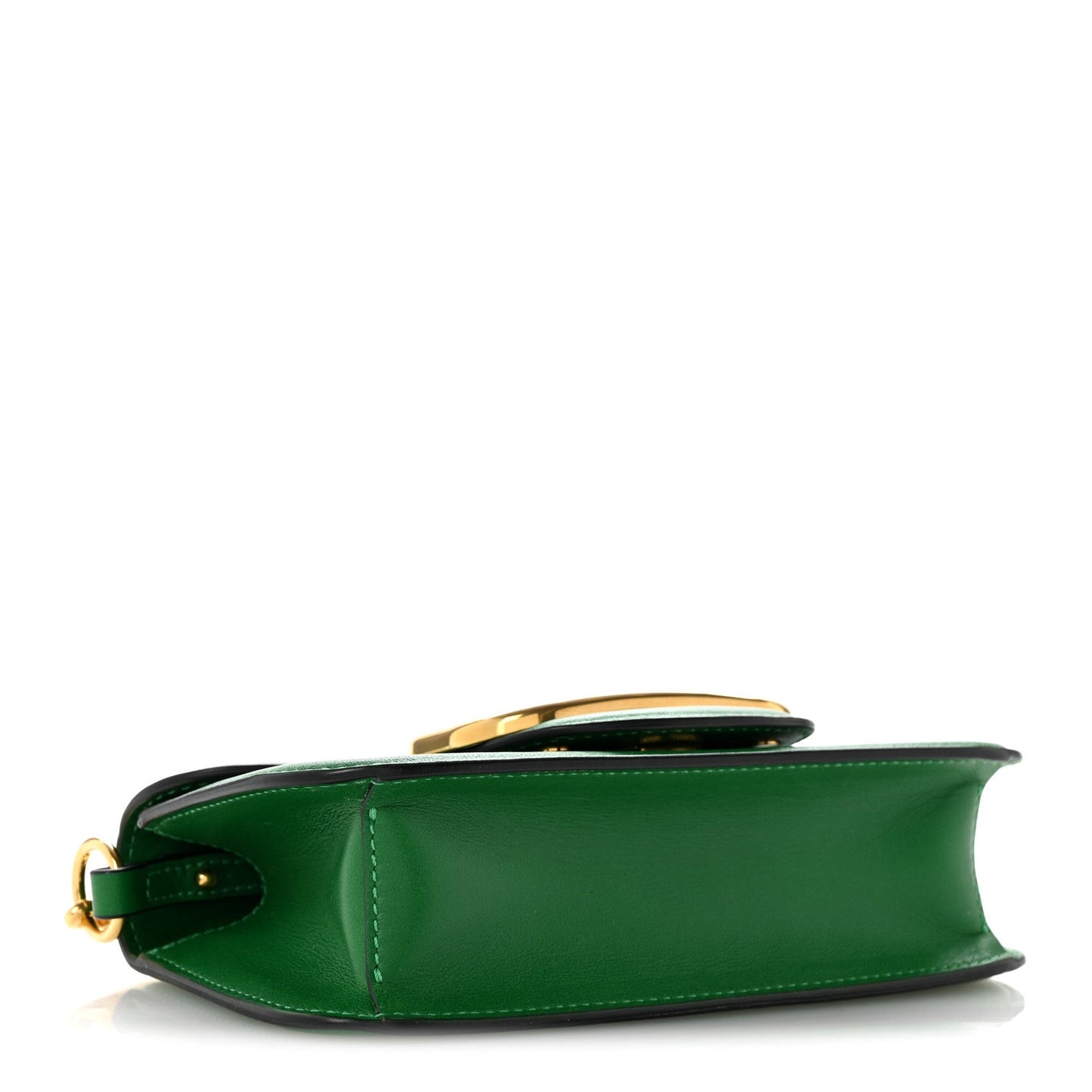 Calfskin Vlogo Small Loco Shoulder Bag Gea Green