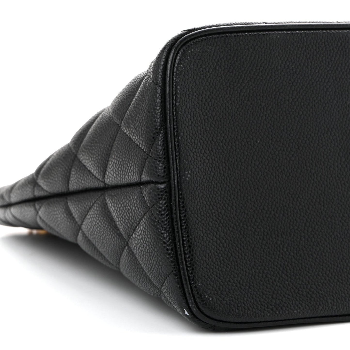 Caviar Quilted Medallion Tote Black