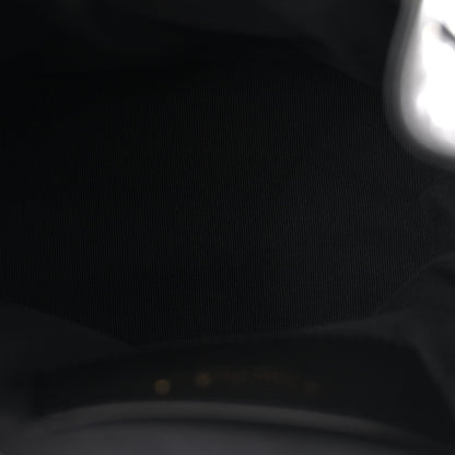 Lambskin Quilted Logo Mini Backpack Black