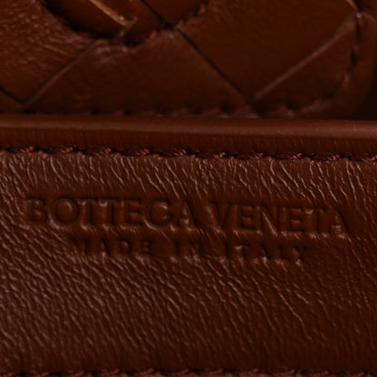 Nappa Intrecciato Small Andiamo Shoulder Bag Sapele