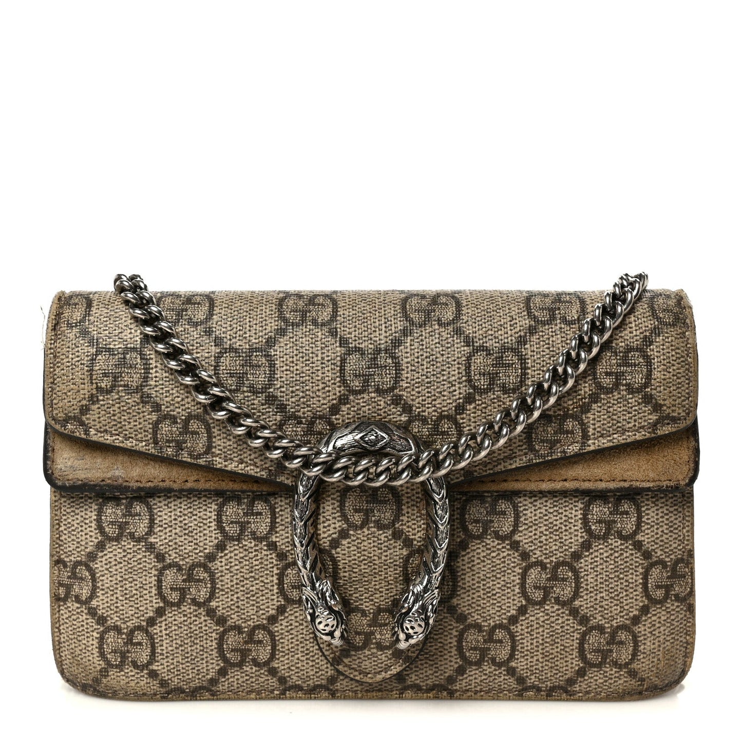 GG Supreme Monogram Super Mini Dionysus Shoulder Bag Taupe