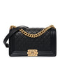 Caviar Quilted Medium Boy Flap Black