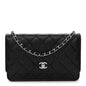 Caviar Quilted CC Turnlock Wallet On Chain WOC Black