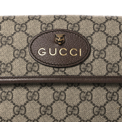 GG Supreme Monogram Neo Vintage Web Belt Bag Brown