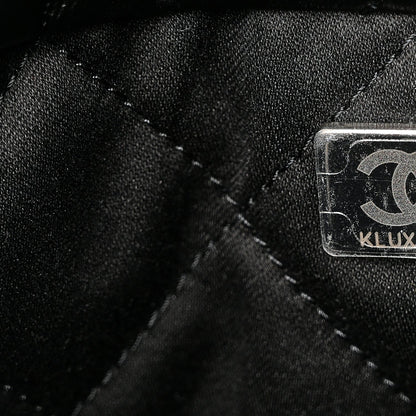 Shiny Calfskin Quilted Chanel 22 So Black