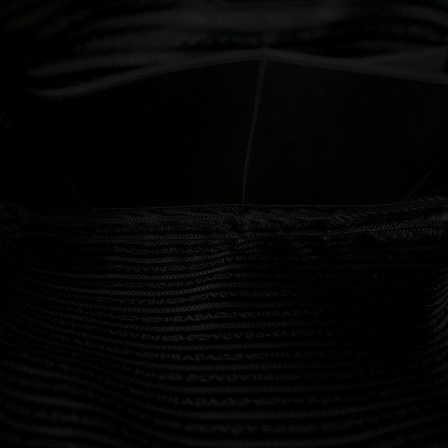 Re-Nylon Saffiano Metal Triangle Logo Briefcase Black