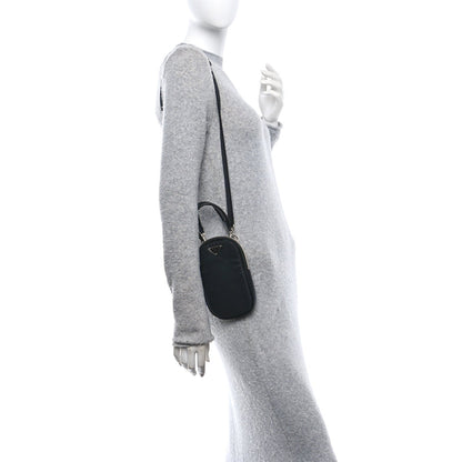 Tessuto Nylon Pocket Mini Bag Black