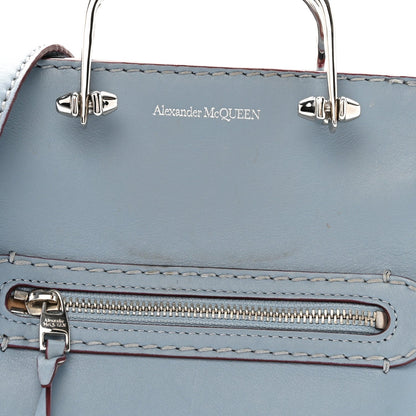 Calfskin The Short Story Shoulder Bag Blue Brown