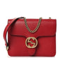 Dollar Calfskin Small Interlocking G Shoulder Bag Red