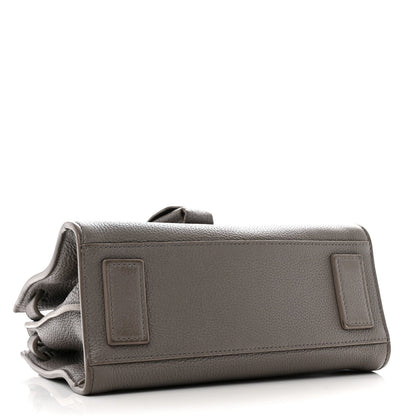 Grained Calfskin Nano Supple Sac De Jour Fog