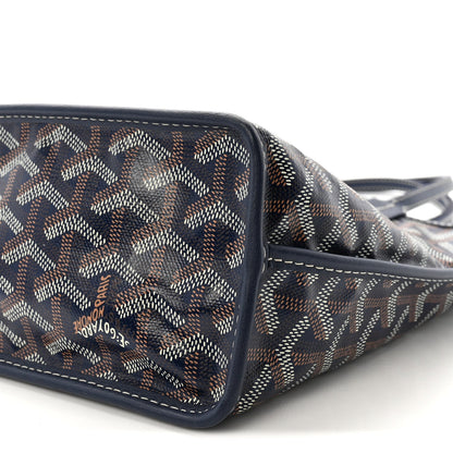 Goyardine Reversible Mini Anjou Navy
