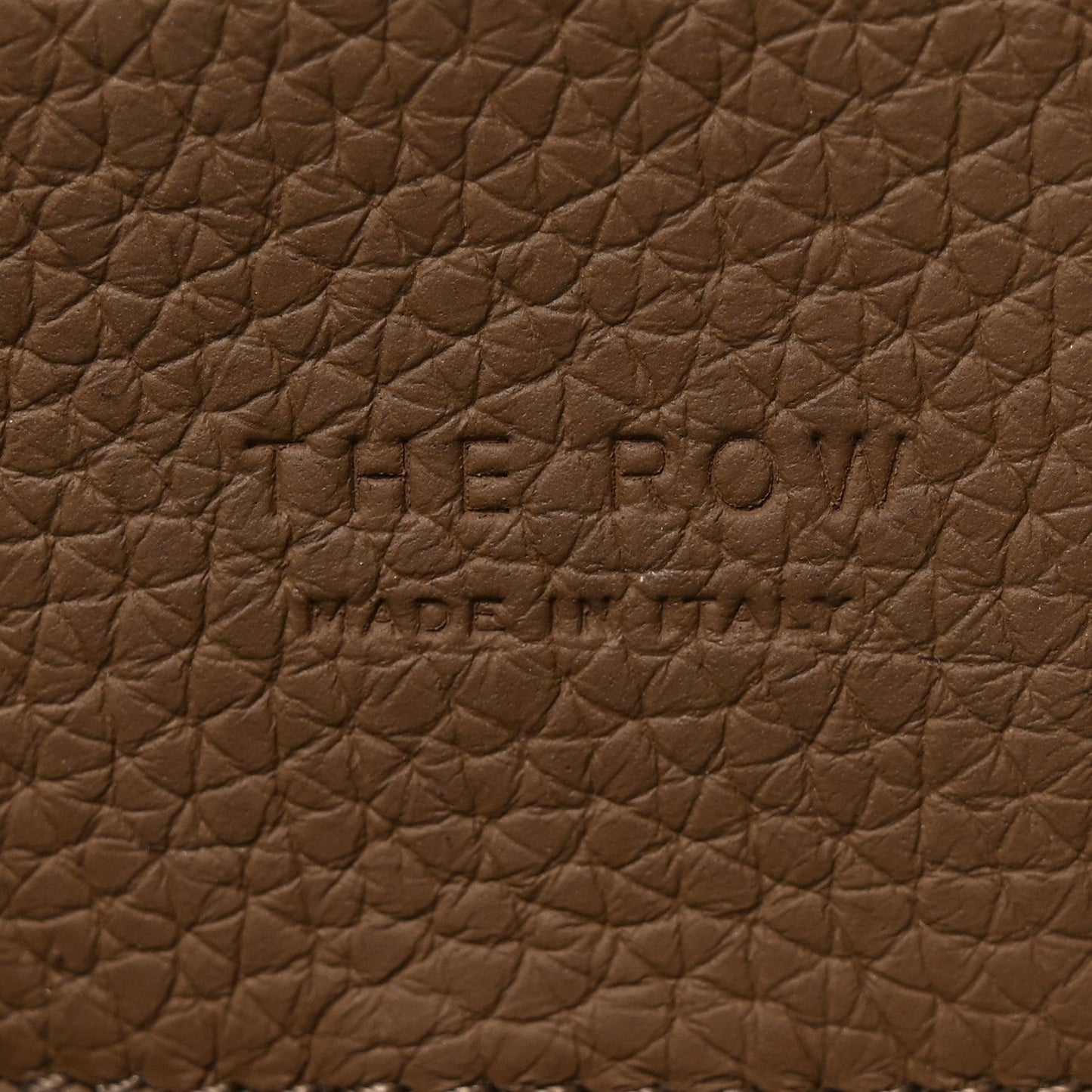 Grained Calfskin Soft Margaux 10 Bag Dark Taupe
