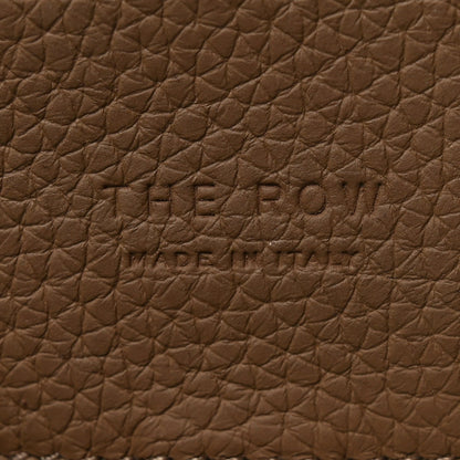 Grained Calfskin Soft Margaux 10 Bag Dark Taupe