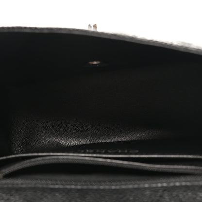 Caviar Quilted Mini Square Flap Black