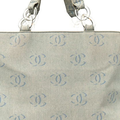 Denim Large CC Tote Light Blue