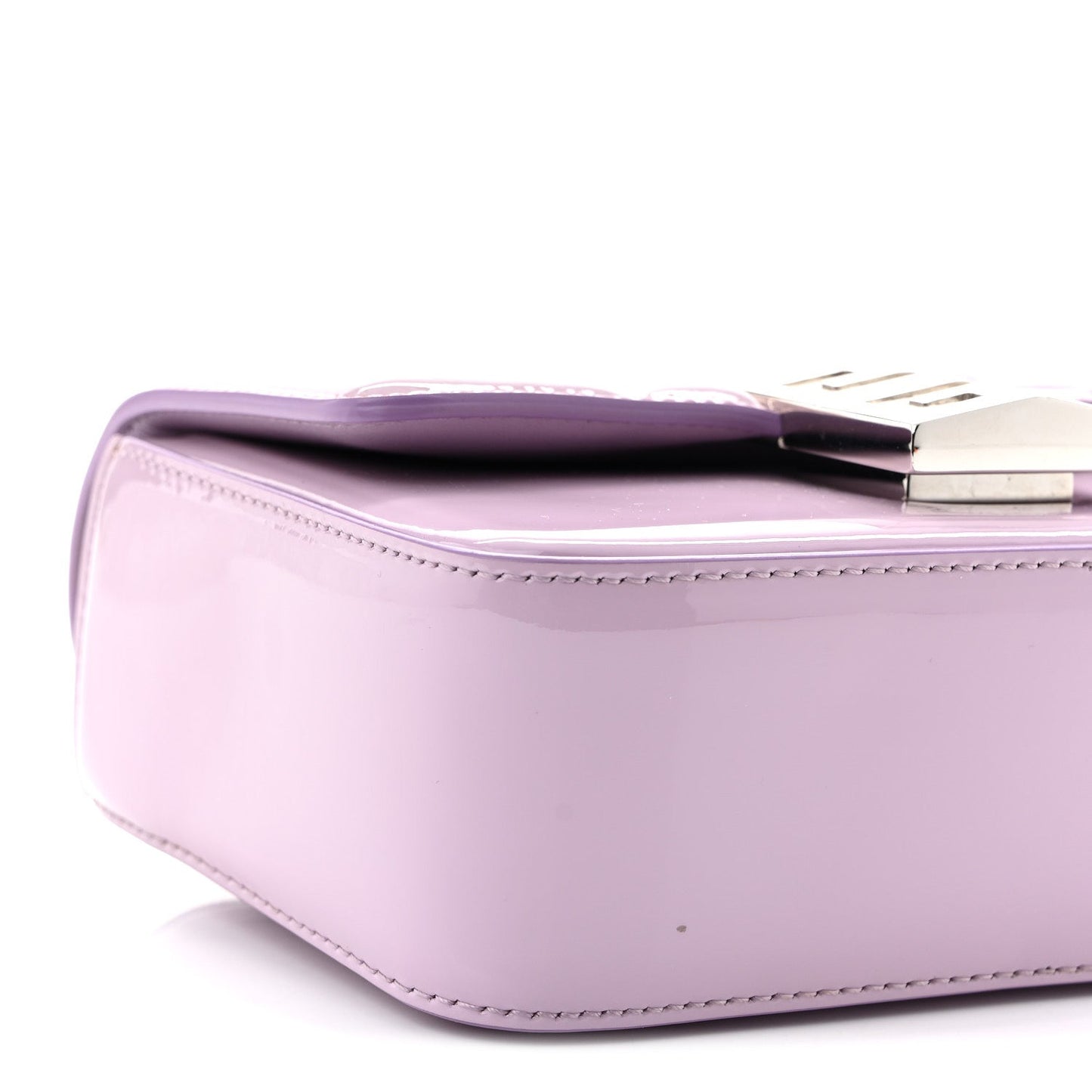 Patent 4G Small Padded Crossbody Bag Lilac