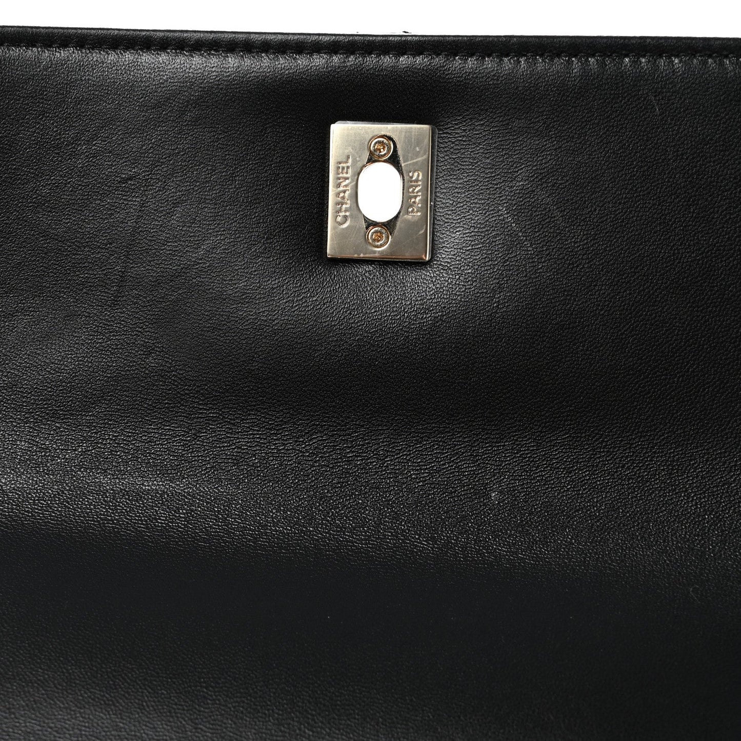 Lambskin Quilted Small Trendy CC Dual Handle Flap Bag Black