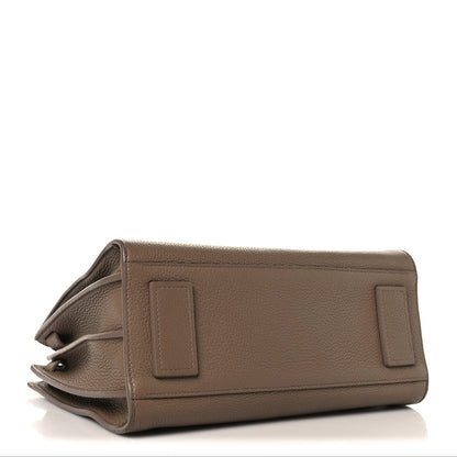 Grained Calfskin Baby Sac De Jour Souple Taupe