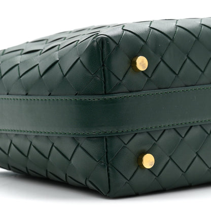 Calfskin Intrecciato Mini Wallace Emerald Green