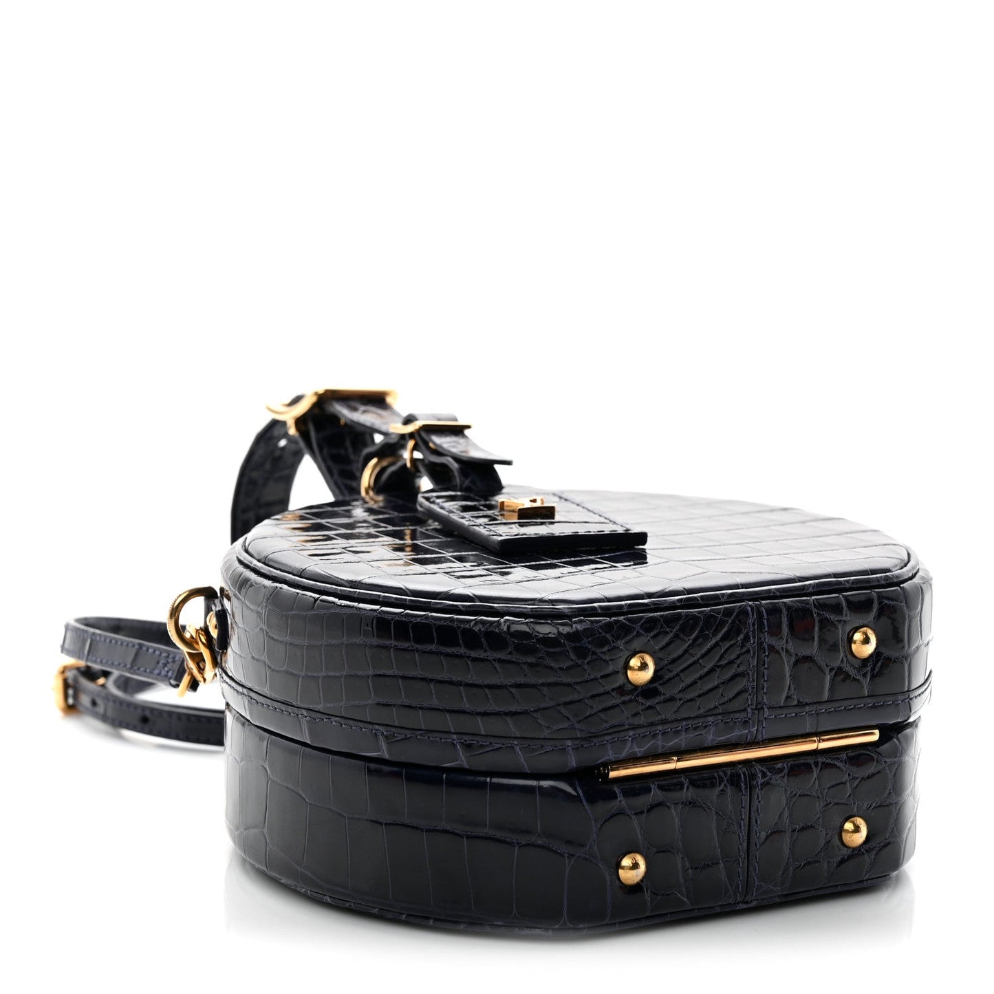 Crocodile Petite Boite Chapeau Navy