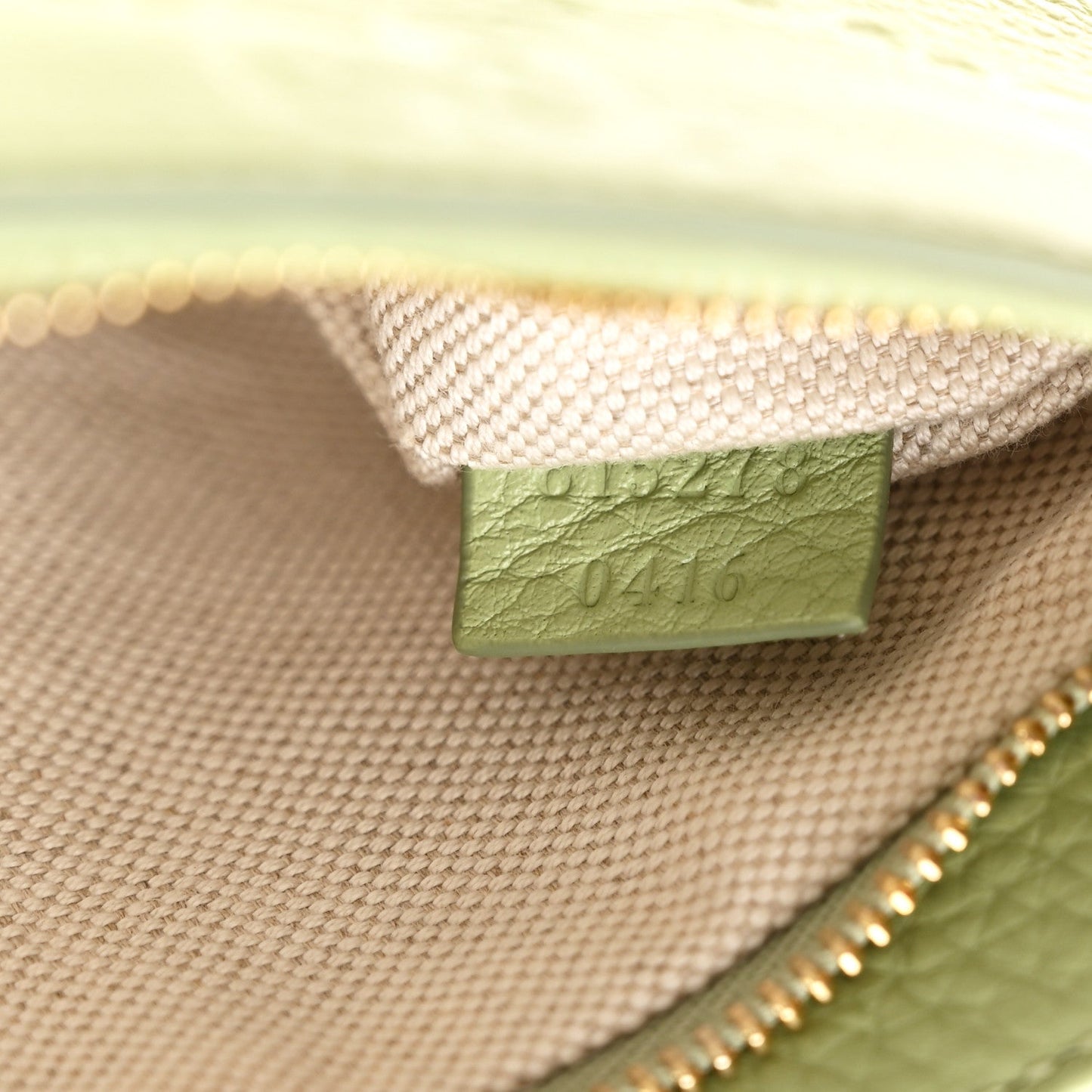 GG Grainy Calfskin Emblem Super Mini Shoulder Bag Sage Leaf