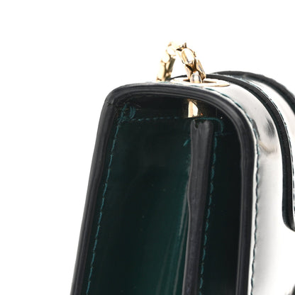 Metallic Serpenti Forever Small Shoulder Bag Green