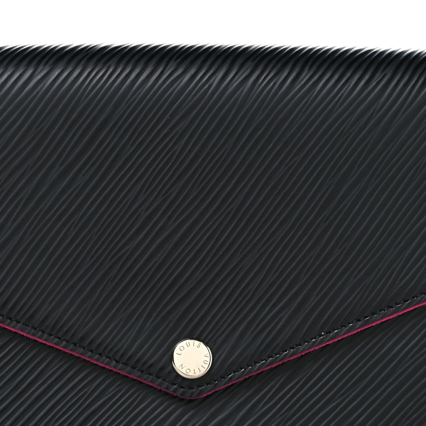 Epi Pochette Felicie Black Hot Pink