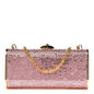 Swarovski Crystal Minaudiere Clutch Pink