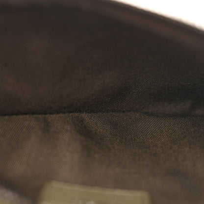 Oblique Saddle Triple Pouch Green