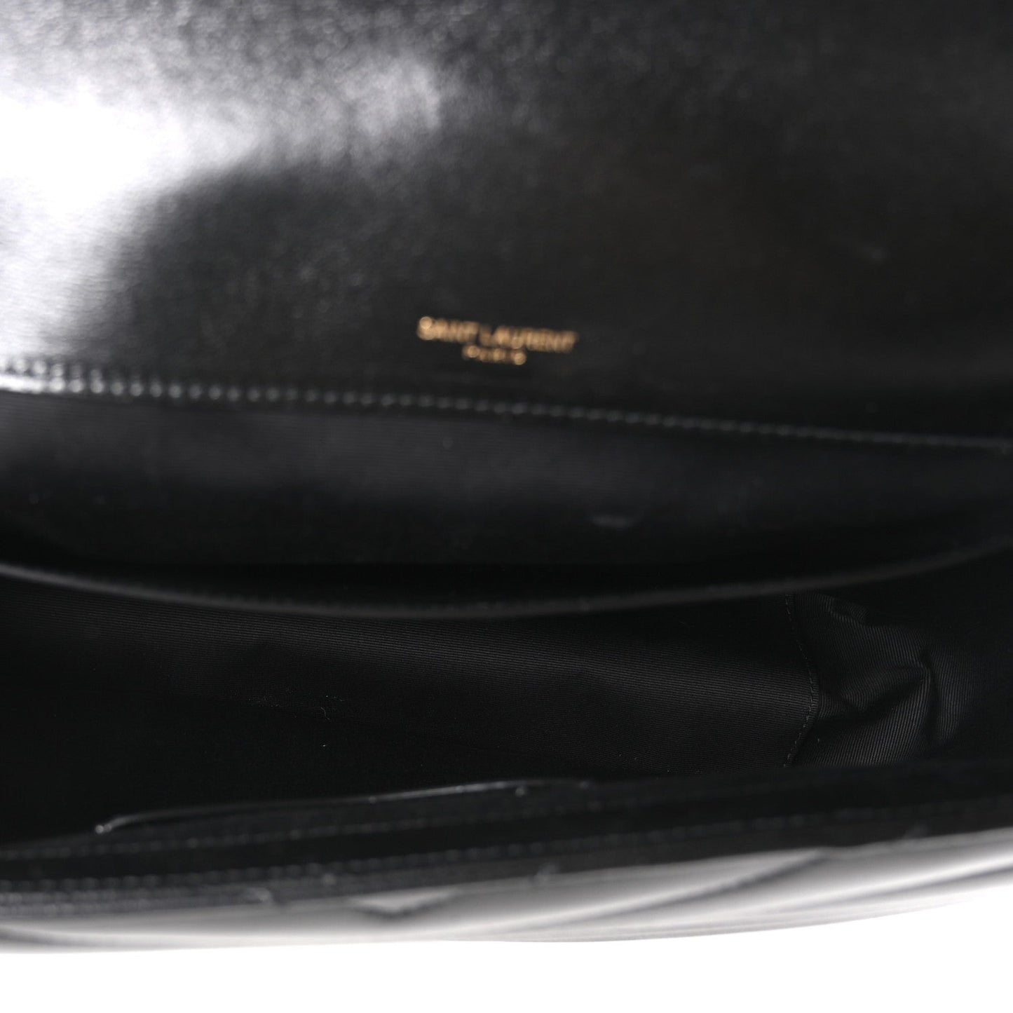 Lambskin Chevron Quilted Large LouLou Black